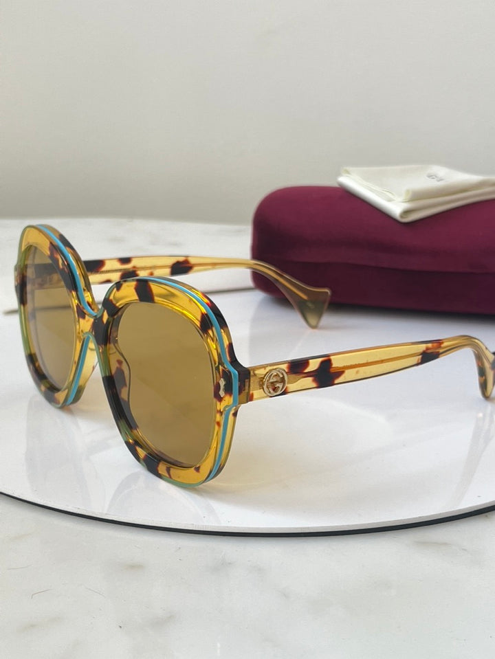 Gafas de sol de tortuga extragrandes Gucci GG1240S