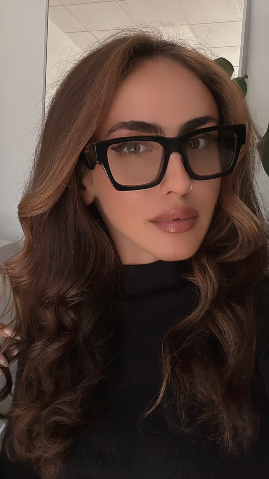 Prada PR A06S Sunglasses in Black Bluelight