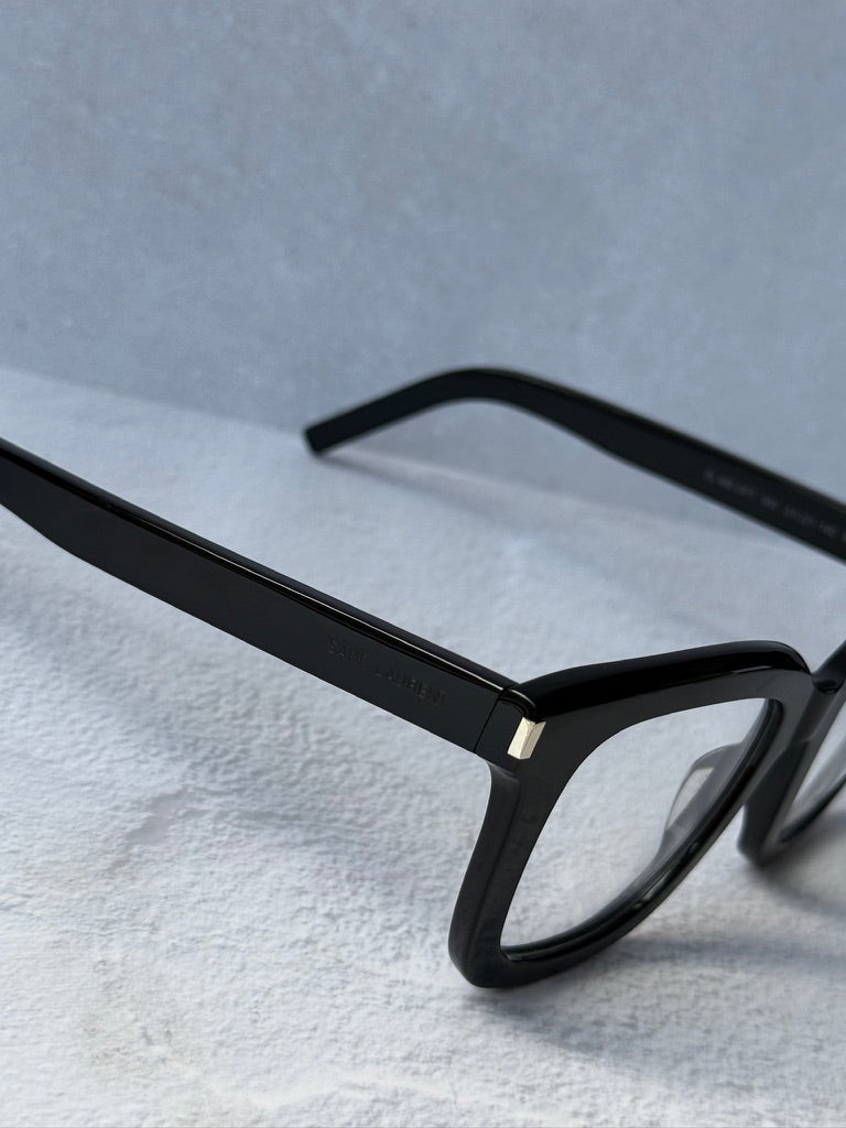 Monturas de anteojos Saint Laurent SL291 Mica Cat Eye en marrón