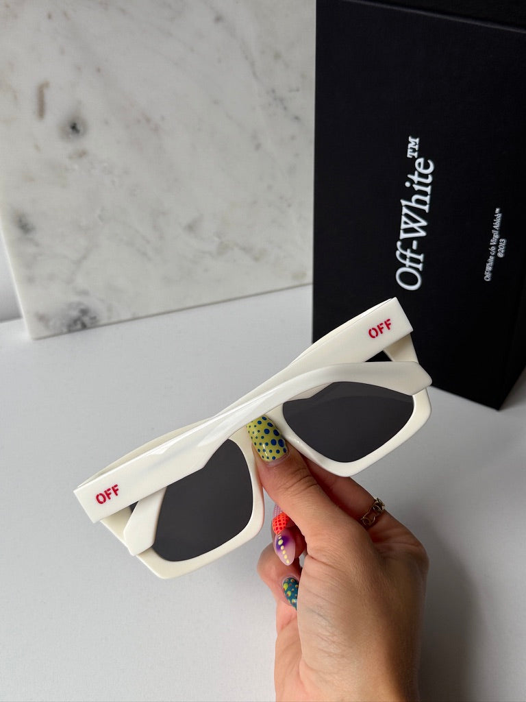 Off White Selma Sunglasses in White