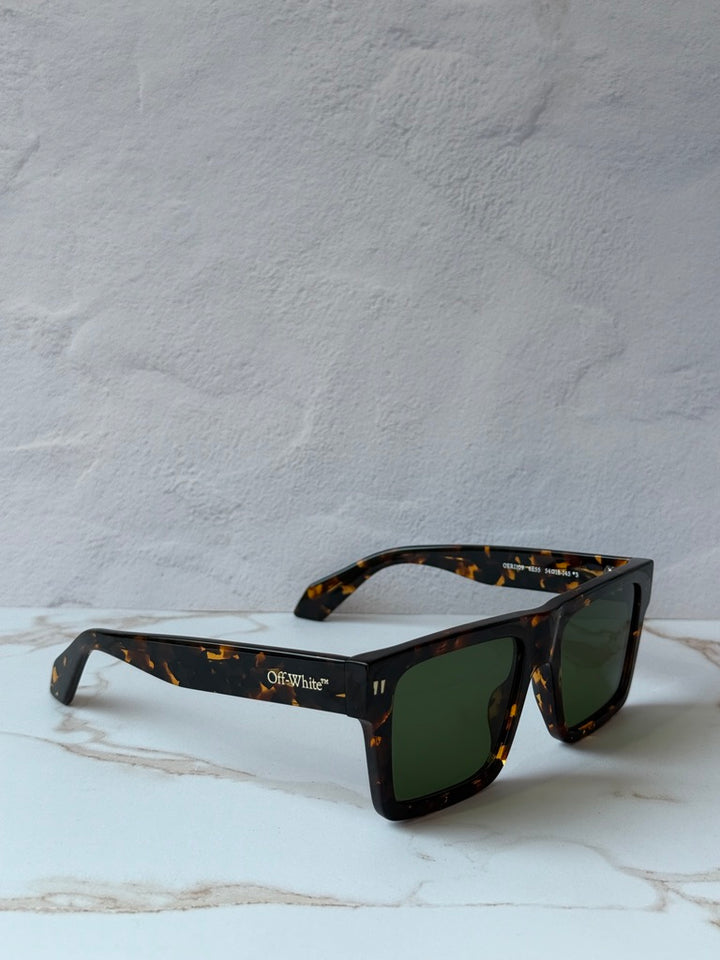 Off White Lawton Sunglasses in Havana Brown