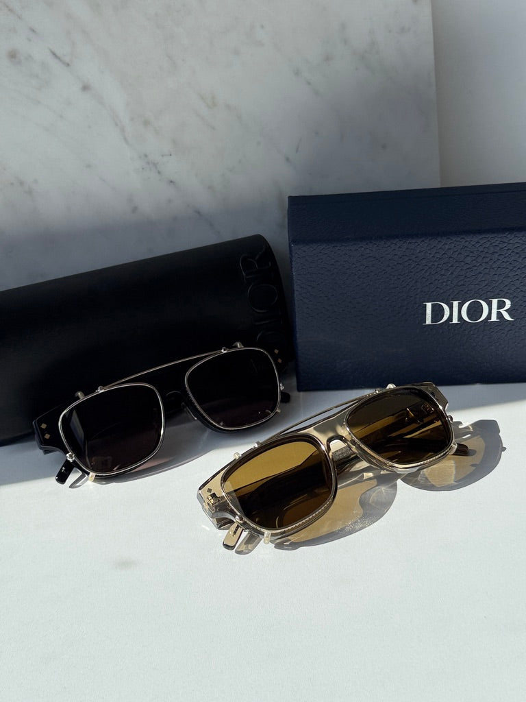 Dior CDDiamondO S10I Clip On Frames in Transparent Brown