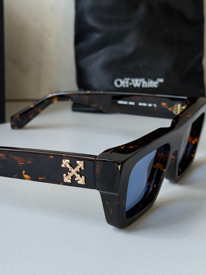 Off White Oregon Sunglasses in Havana Blue