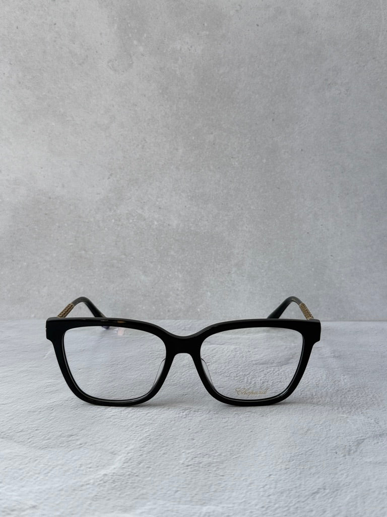Chopard VCH333W Black Square Eyeglasses Frames