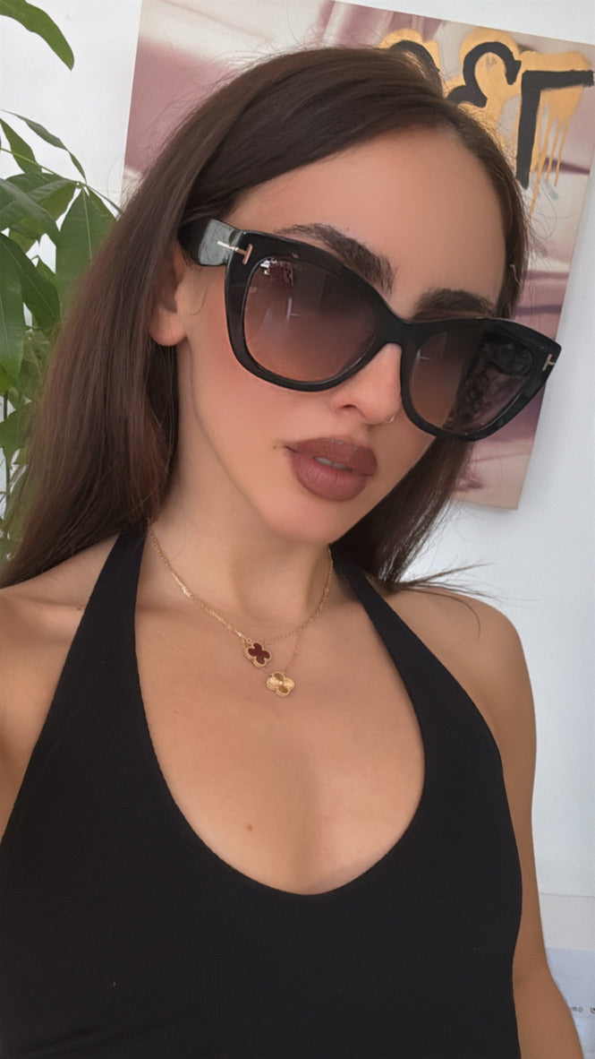 Tom Ford Cara FT0940 Cat Eye Sunglasses in Black