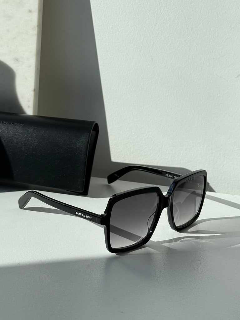 Saint Laurent SL174 Gafas de sol cuadradas negras