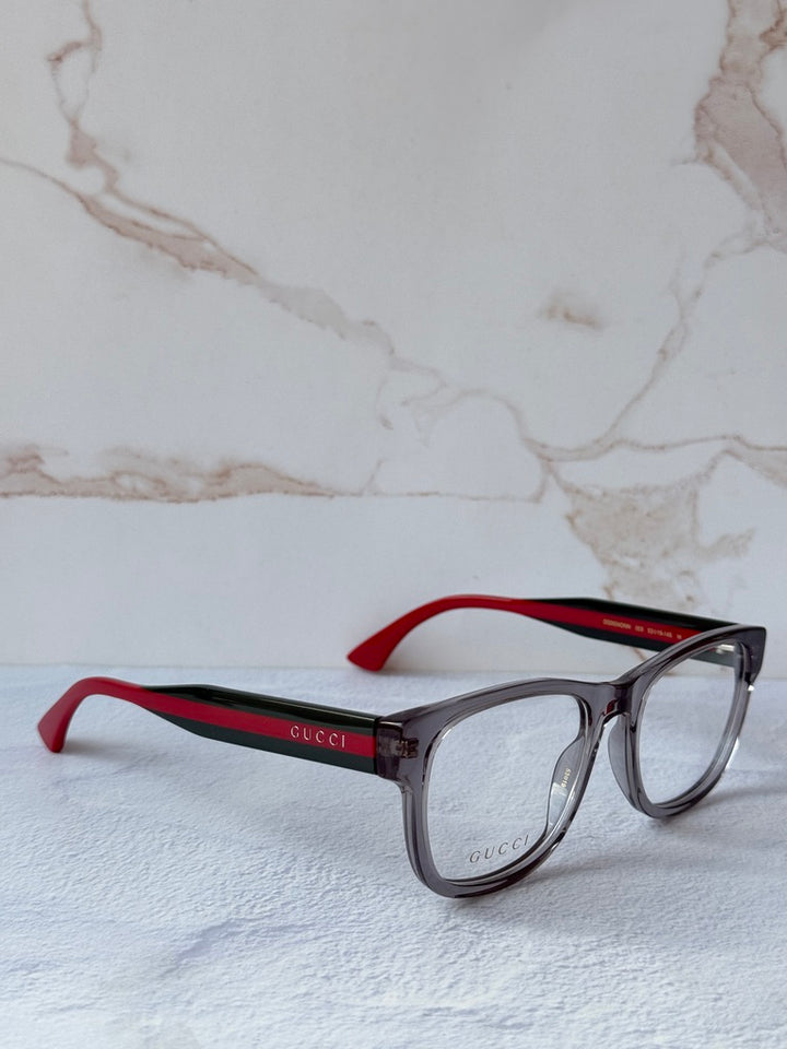 Gucci GG0004ONN Square Eyeglasses Frames in Grey