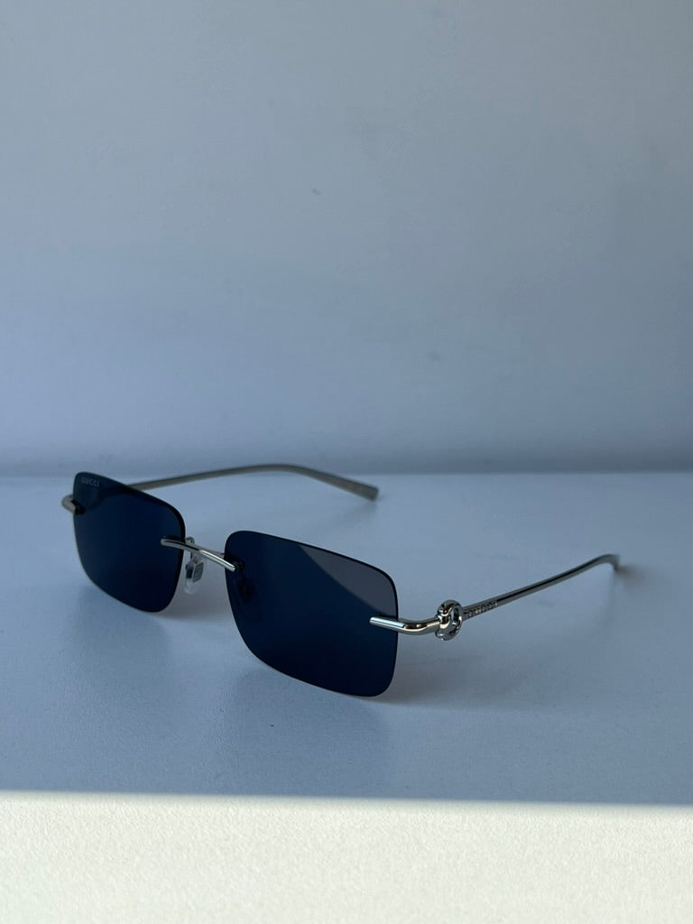 Gucci GG1703S Rimless Sunglasses in Silver