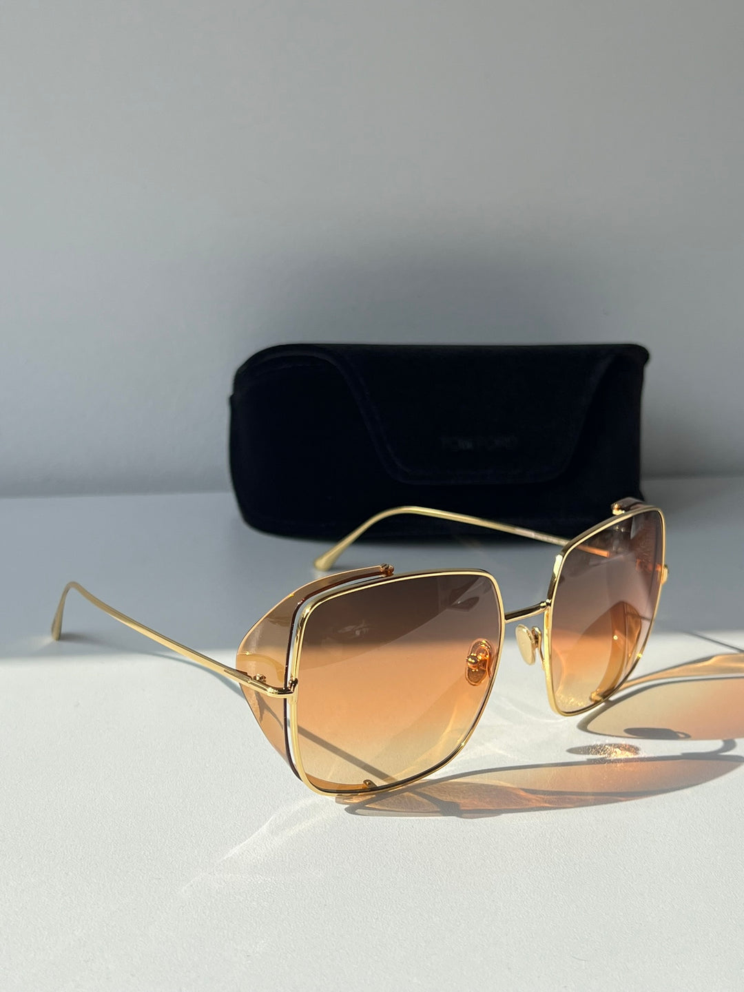 Tom Ford Toby FT0901 Shielded Square Sunglasses