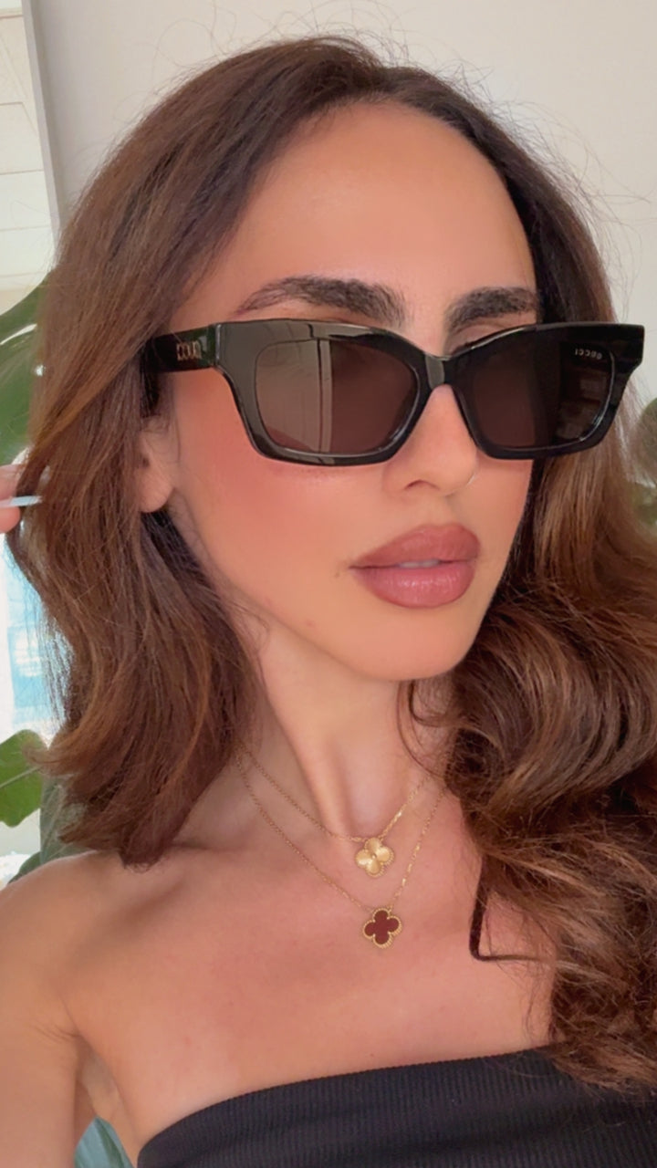 Gucci GG1790S Cat Eye Sunglasses in Black