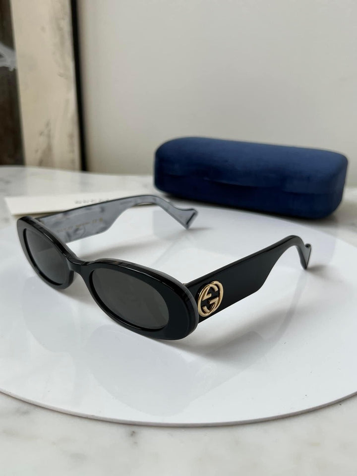 Gucci GG0517S Black Oval Sunglasses