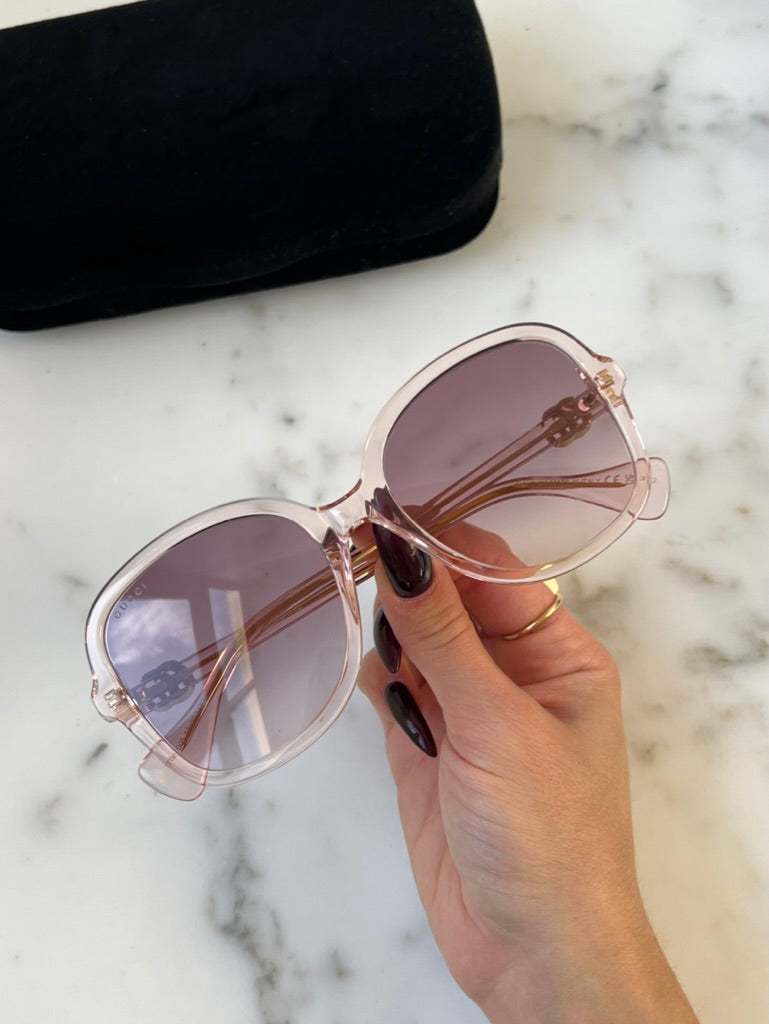 Gucci GG1178S Pink Marmont Rounded Sunglasses