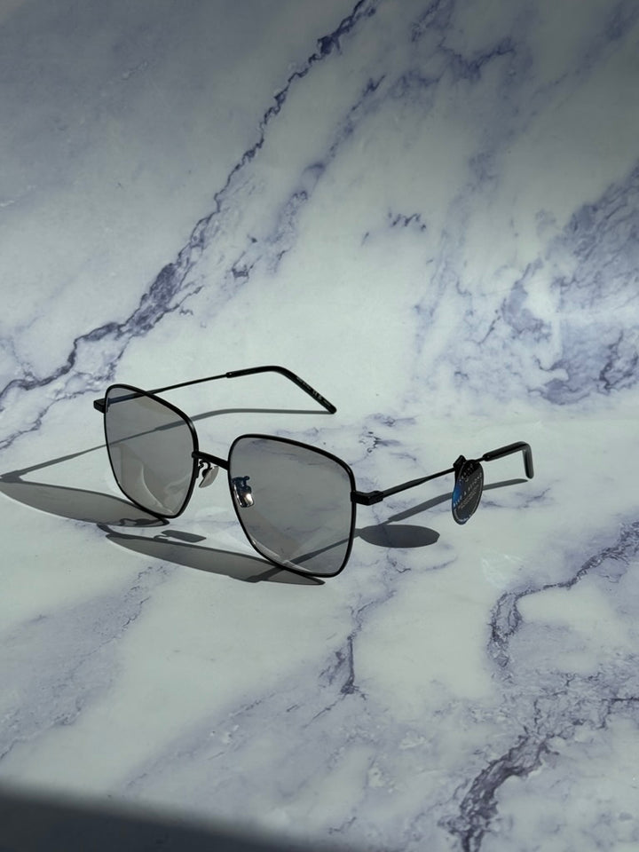 Saint Laurent SL314 Photochromic Sunglasses in Black Metal