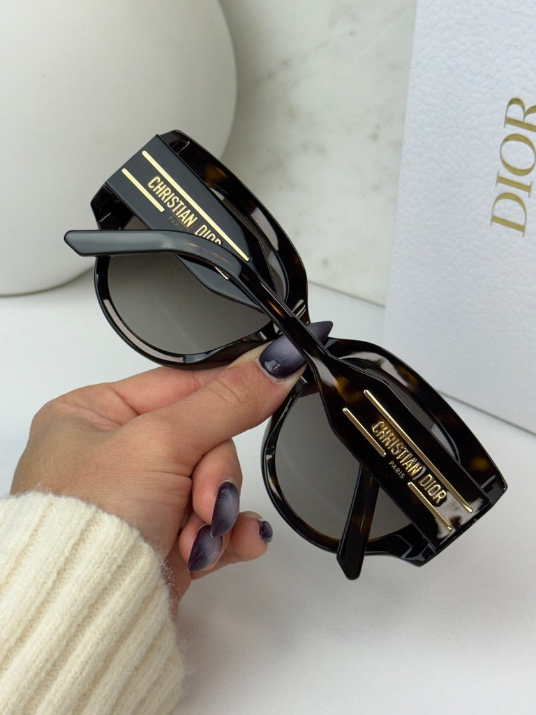 Dior Signature R2I Sunglasses in Havana Brown