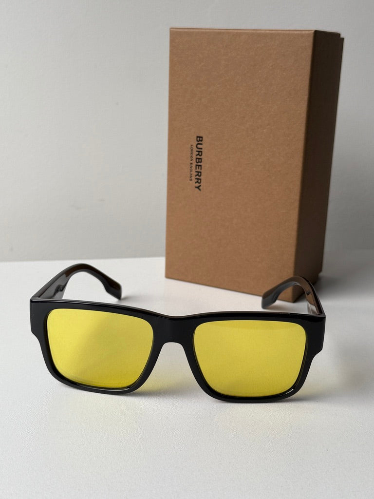 Burberry BE4358 Knight Sunglasses in Black Yellow