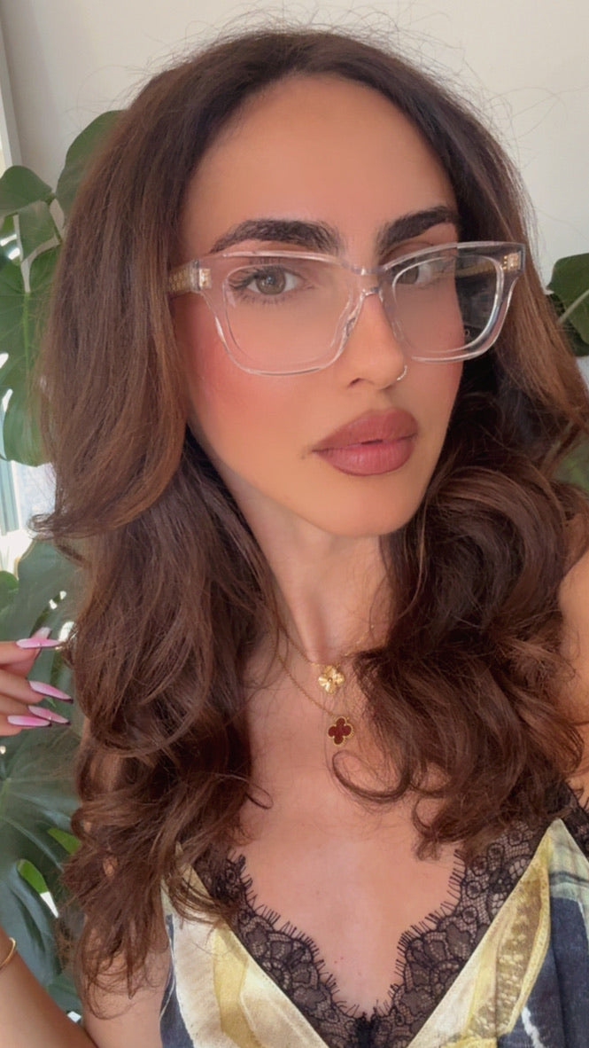 Gucci GG2066O Cat Eye Frames in Transparent Clear