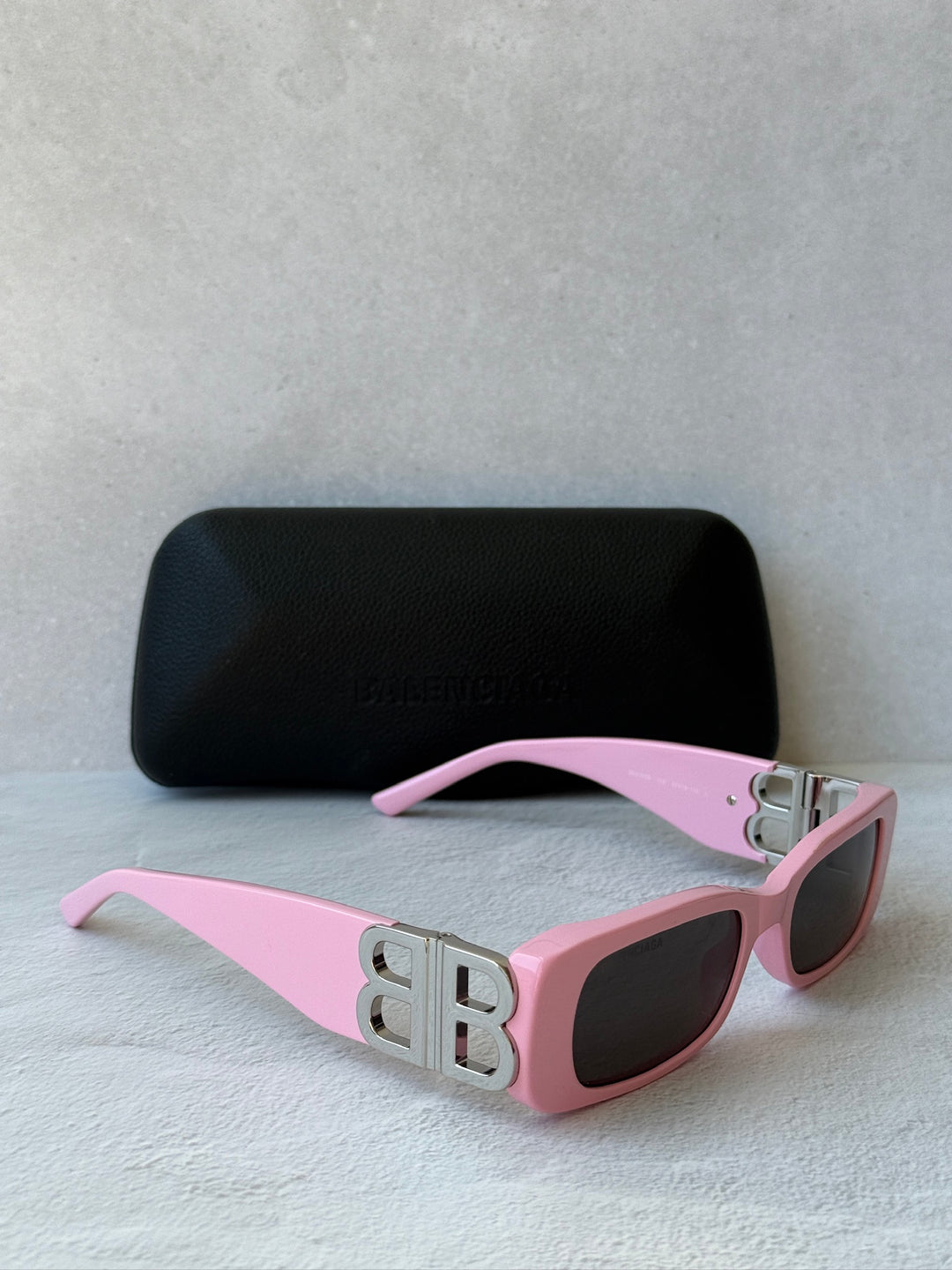 Balenciaga BB0096S Logo Sunglasses in Pink