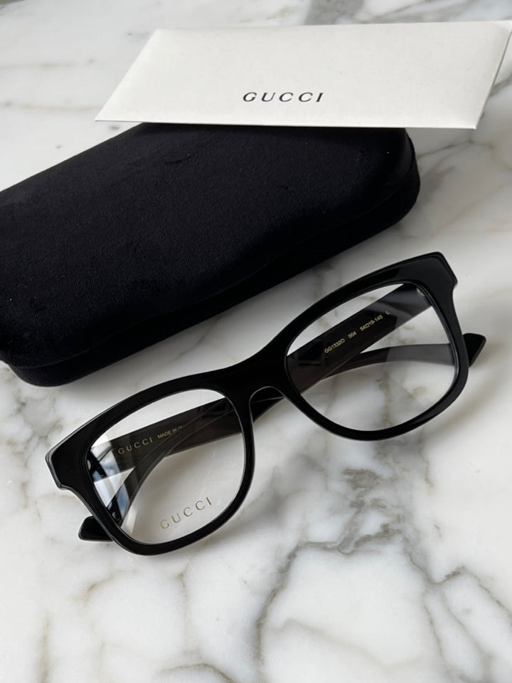 Monturas de anteojos negras Gucci GG1332O