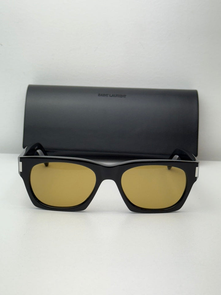 Saint Laurent SL402 Black Yellow Lens Sunglasses