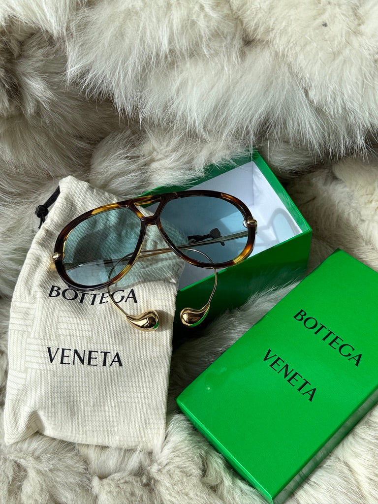 Bottega Veneta BV1273S Drop Earring Aviator Sunglasses