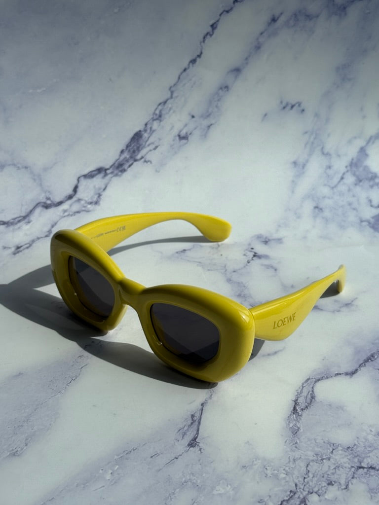 Loewe LW40117I Inflated Sunglasses in Yellow