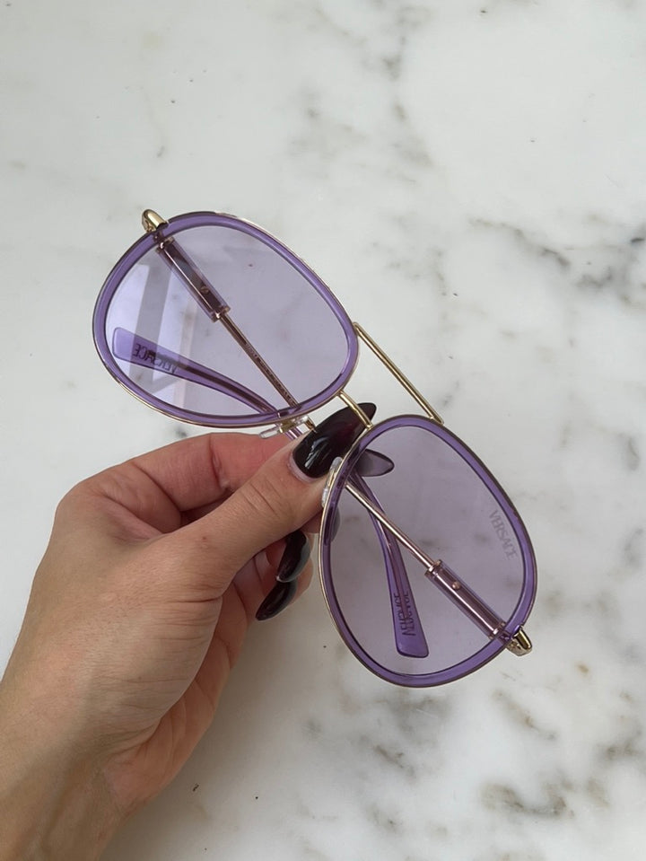 Versace VE2260 Aviator Sunglasses in Purple