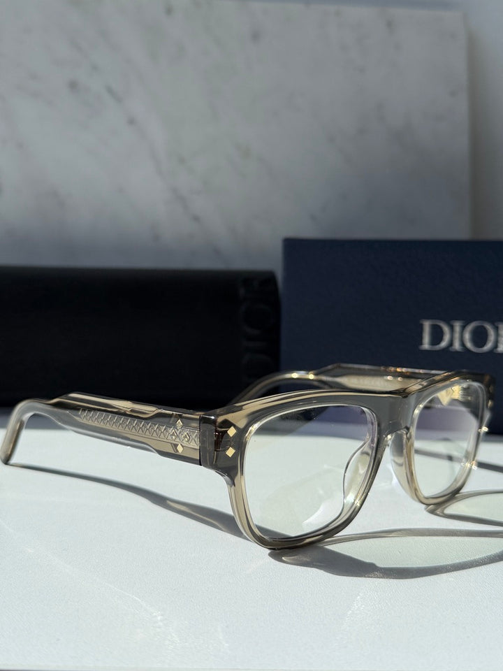 Dior CDDiamondO S10I Clip On Frames in Transparent Brown