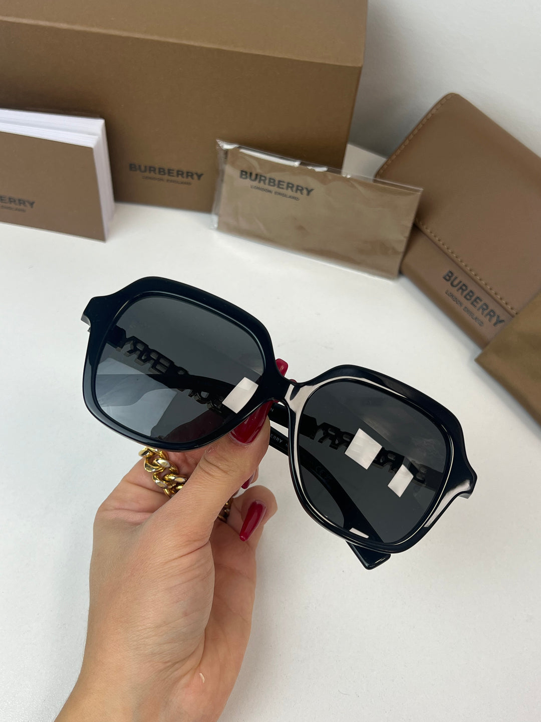 Burberry BE4389 Joni Sunglasses in Black