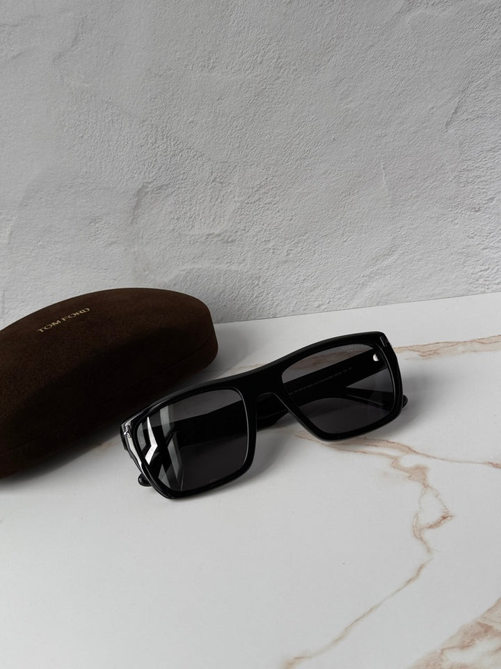 Tom Ford Alberto FT1077-N Black Polarized Sunglasses
