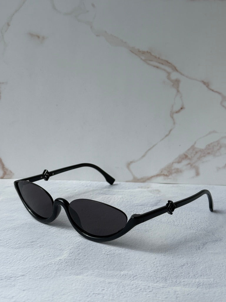 Fendi FE40178U Cat Eye Sunglasses in Black