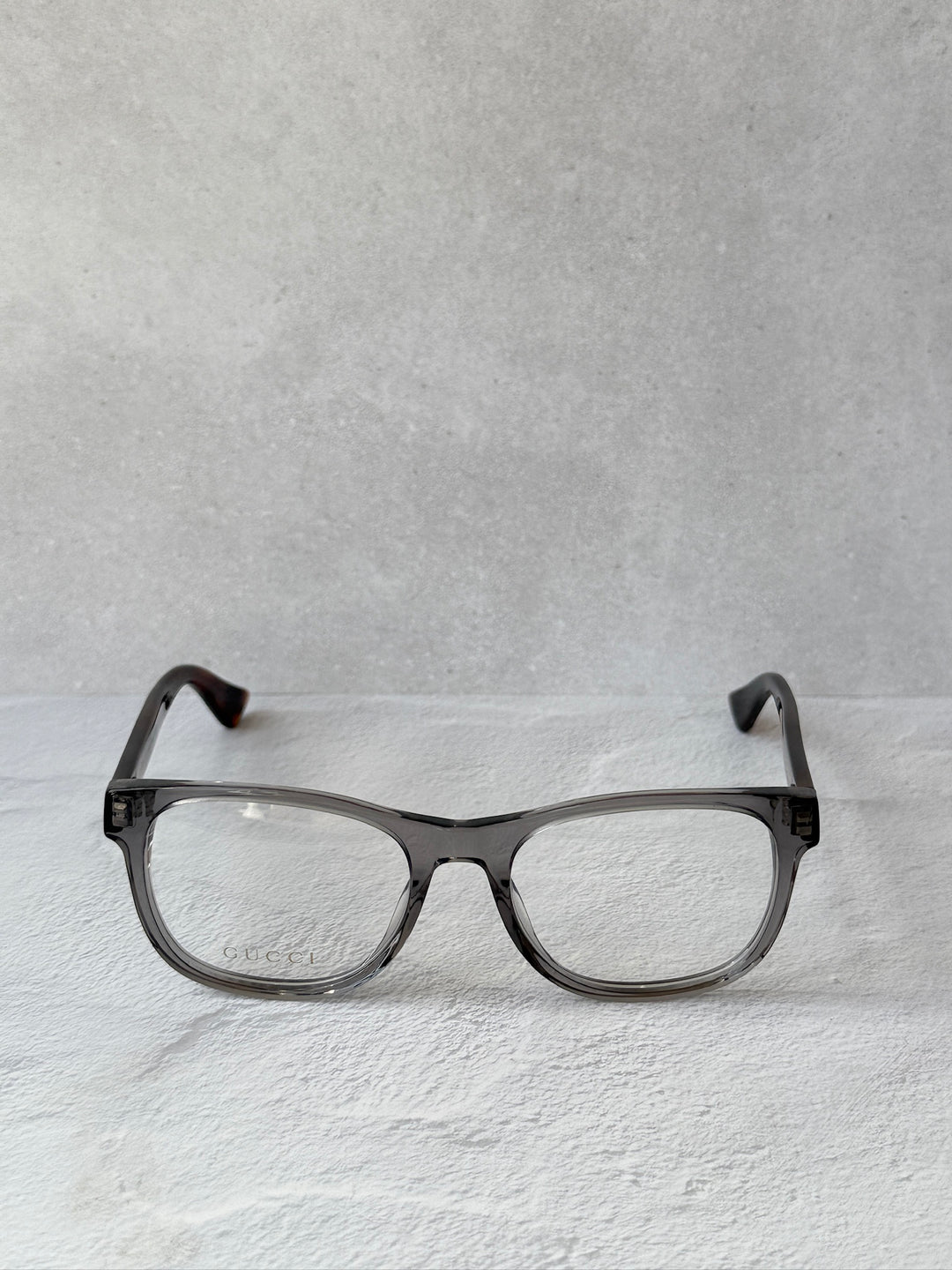 Gucci GG0004O Square Eyeglasses Frames in Grey