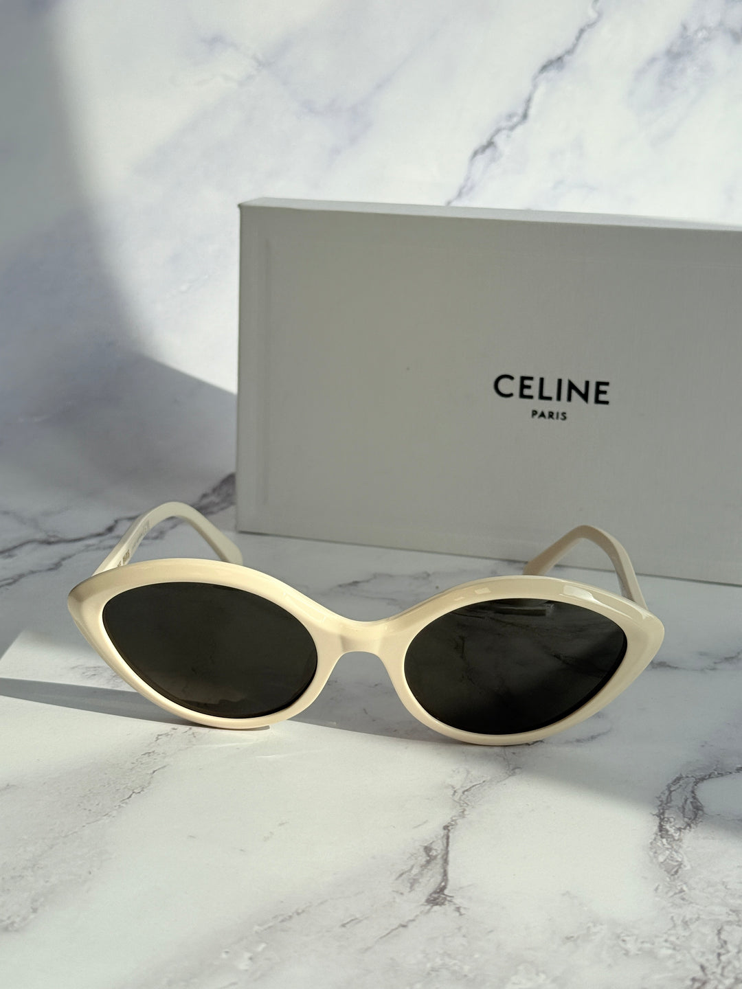 Celine CL40264U Ivory Cat Eye Sunglasses