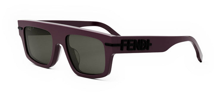 Fendi Fendigraphy FE40091U Burgundy Logo Unisex Sunglasses