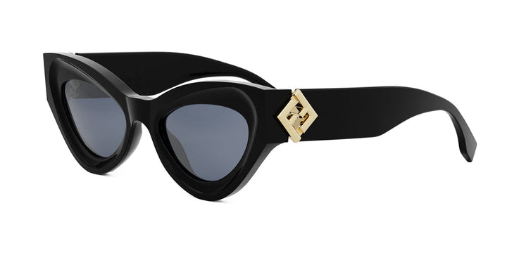 Fendi FF Diamonds FE40146I Cat Eye Sunglasses in Black