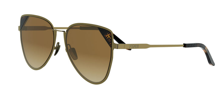 Fendi FE40189U Butterfly Sunglasses in Bronze