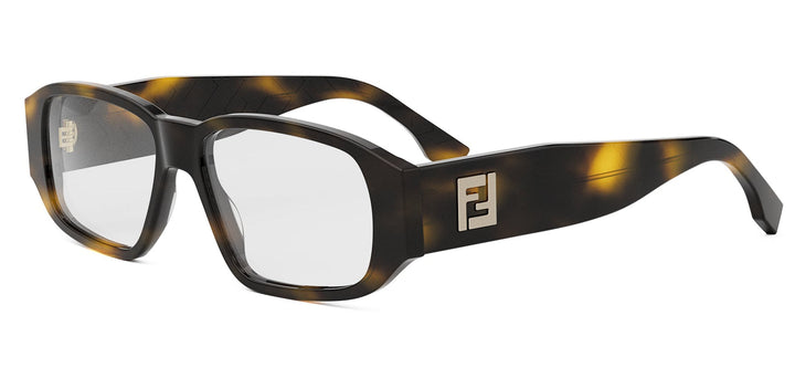 Fendi FE50115I Squared Unisex Brown Frames