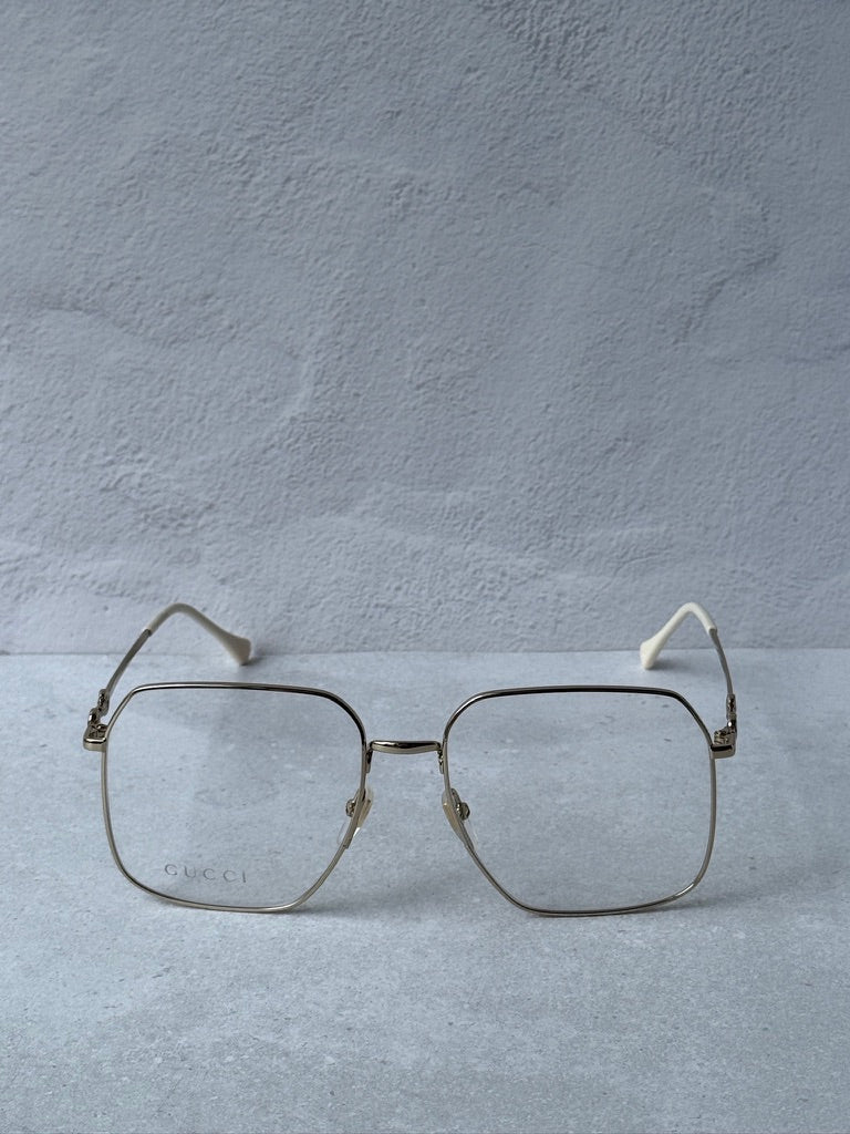 Gucci GG0952O Oversized Metal Square Frames in Gold