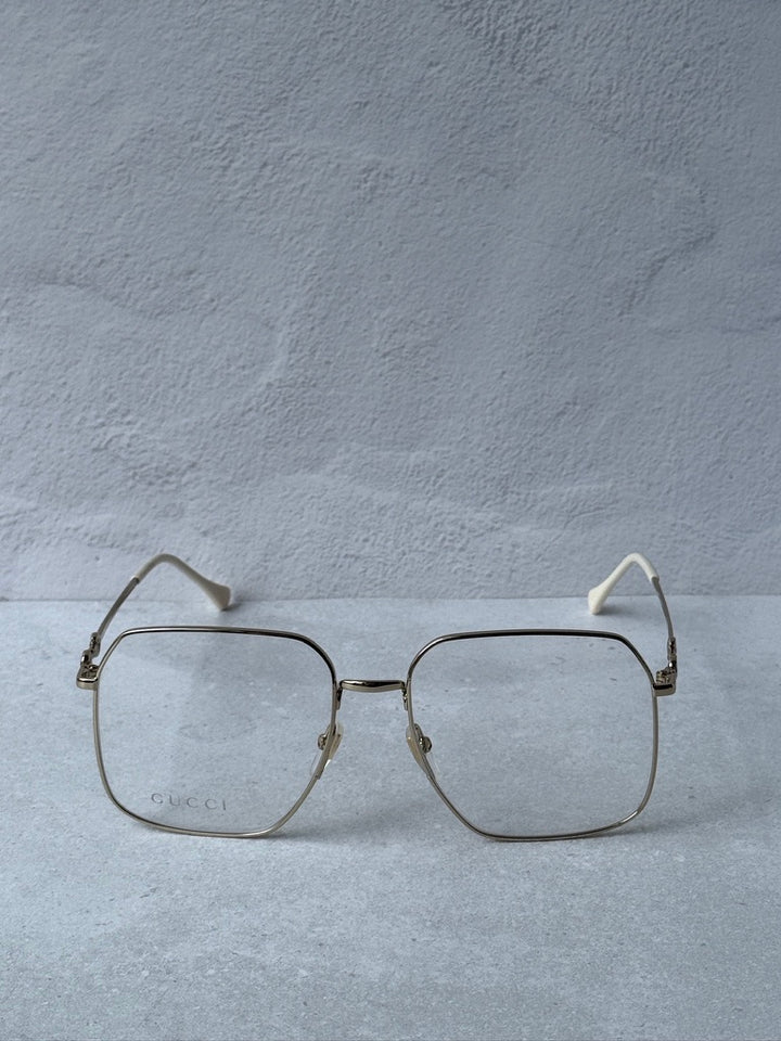 Gucci GG0952O Oversized Metal Square Frames in Gold