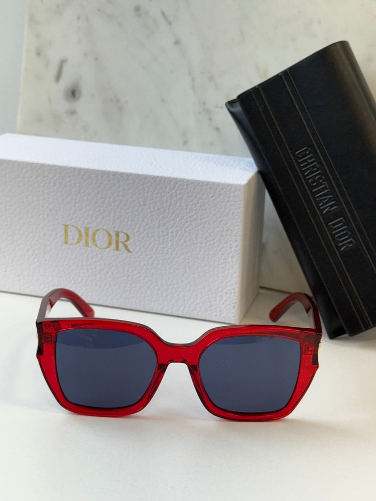 Dior DiorGlow S1I Square Sunglasses in Red