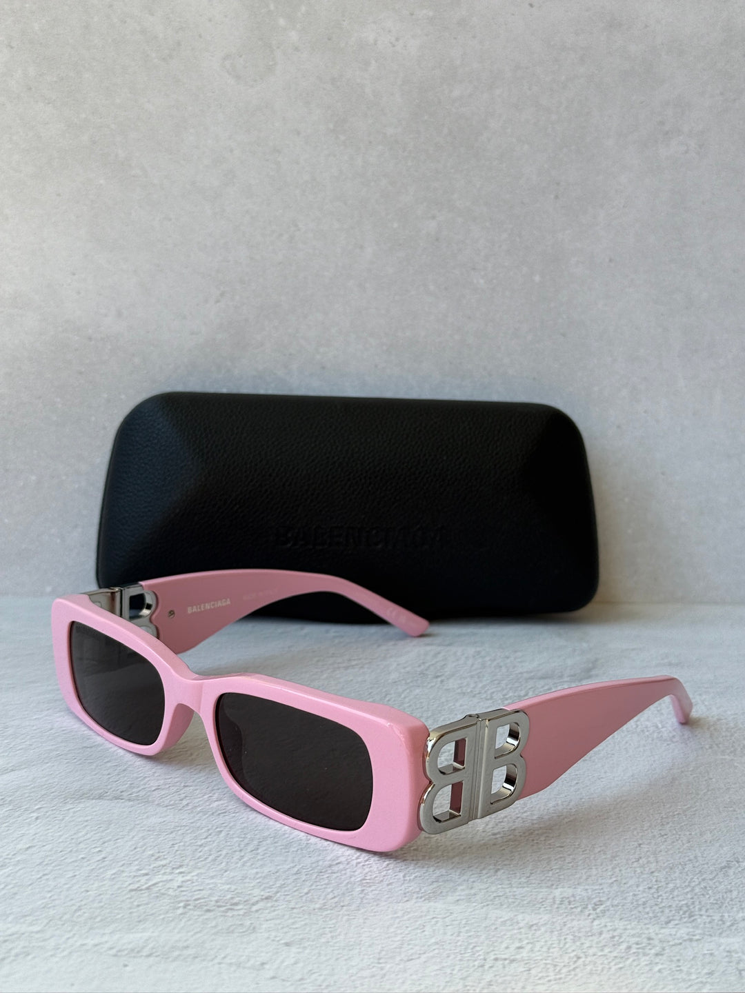 Balenciaga BB0096S Logo Sunglasses in Pink