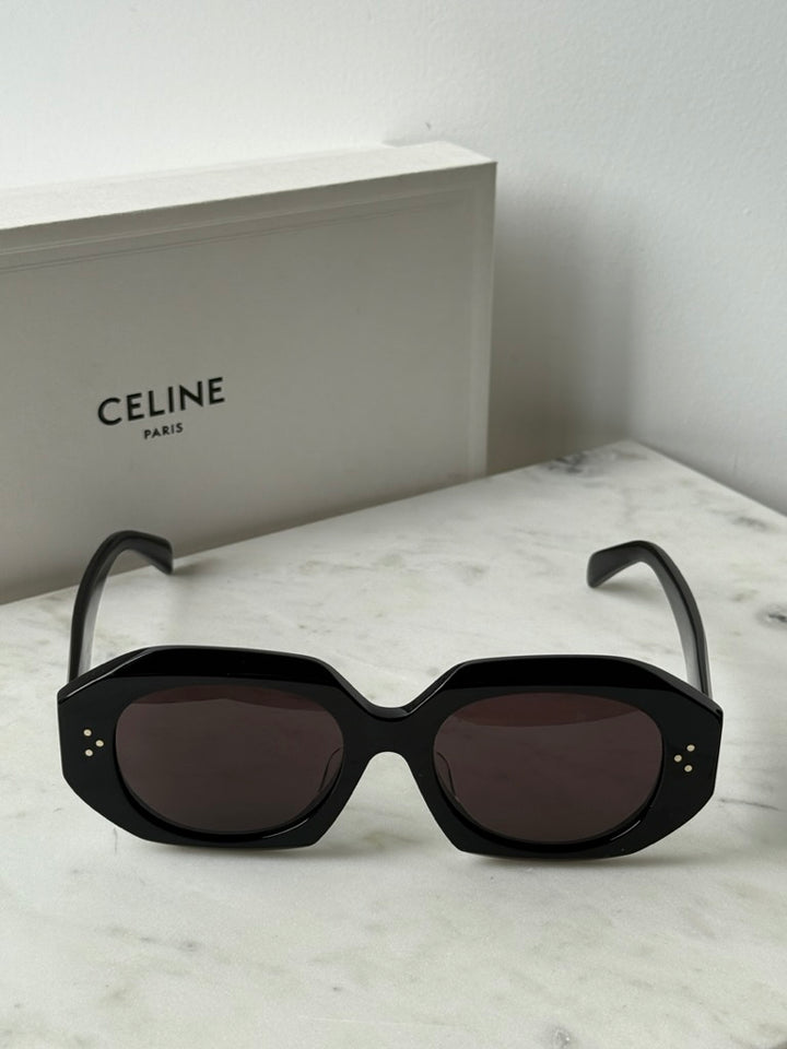 Celine CL40319F Black 3 Dots Geometric Sunglasses