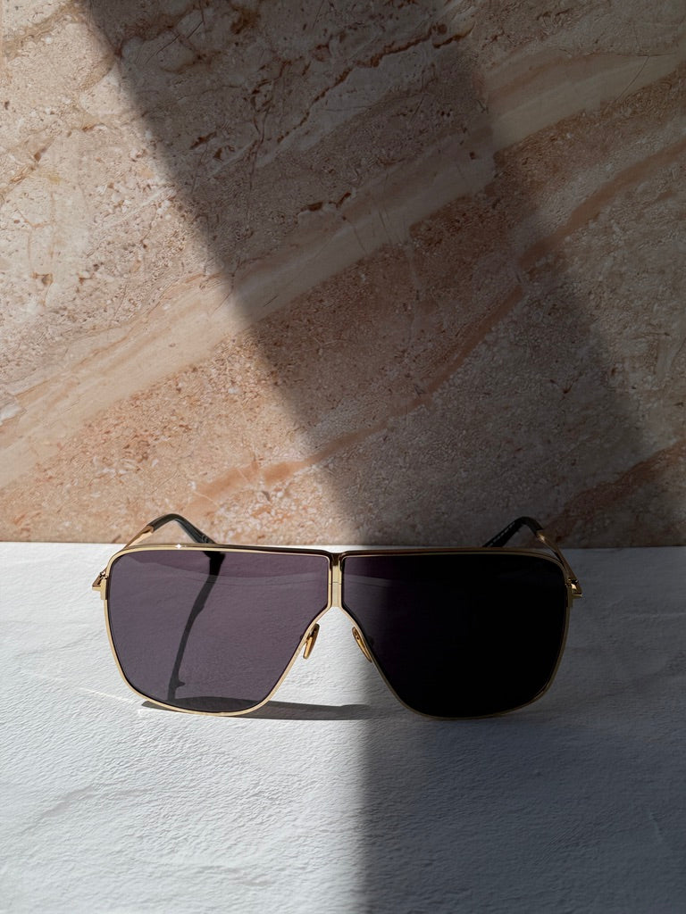 Tom Ford Huxley FT1159 Square Aviator Sunglasses in Gold