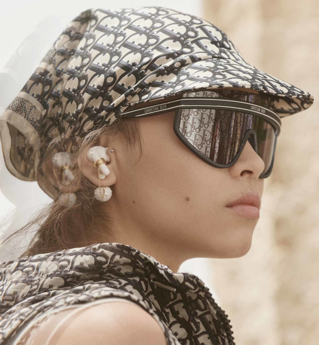 Dior DiorClub M2U Mask Sunglasses in Blue Monogram Logo