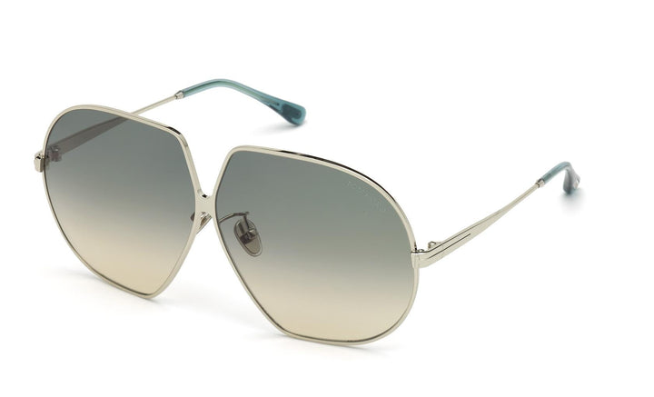 Tom Ford Tara FT0785 Oversized Sunglasses in Silver Green