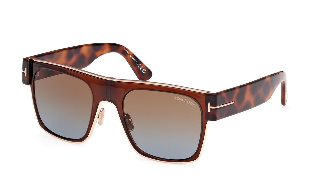 Tom Ford Edwin FT1073 Havana Brown Sunglasses – Designer  display picture 1
