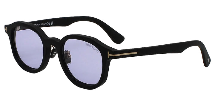FT1149-D Matte Black Round Sunglasses