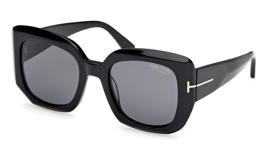 Carla FT1220 Square Sunglasses in Black Polarized