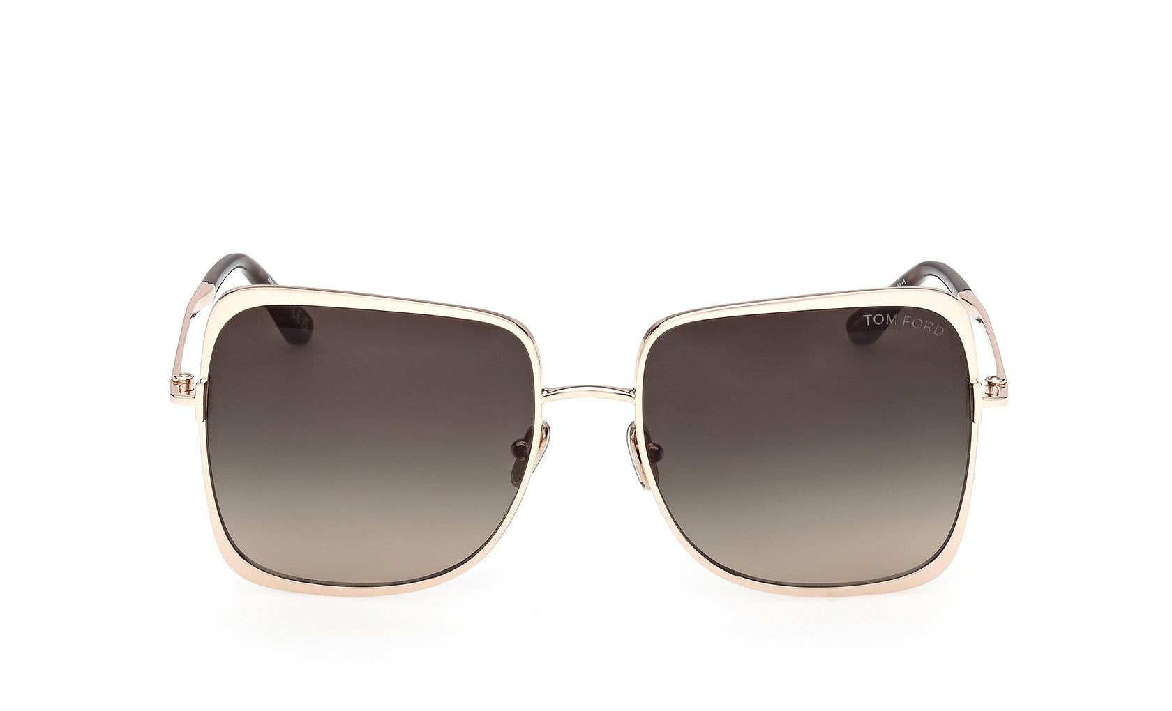Tom Ford Tara FT1319 Sunglasses in Rose Gold Grey – Designer Daydream