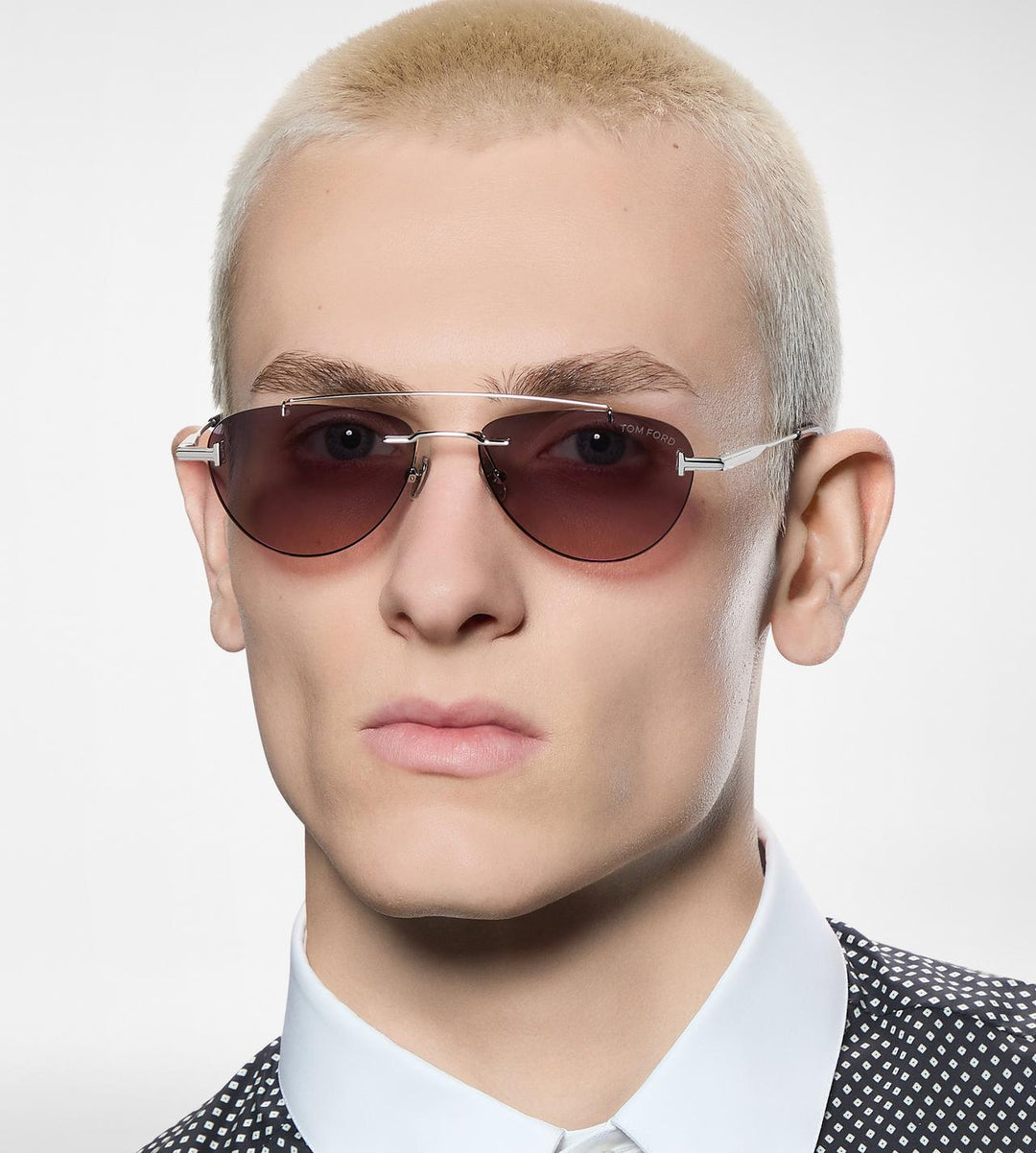 FT1356 Astor Sunglasses in Rose Gold
