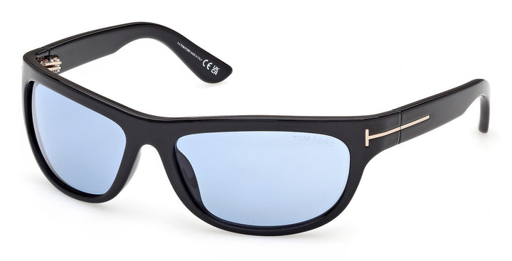 Tom Ford Anders FT1363 Mask Sunglasses in Black Blue
